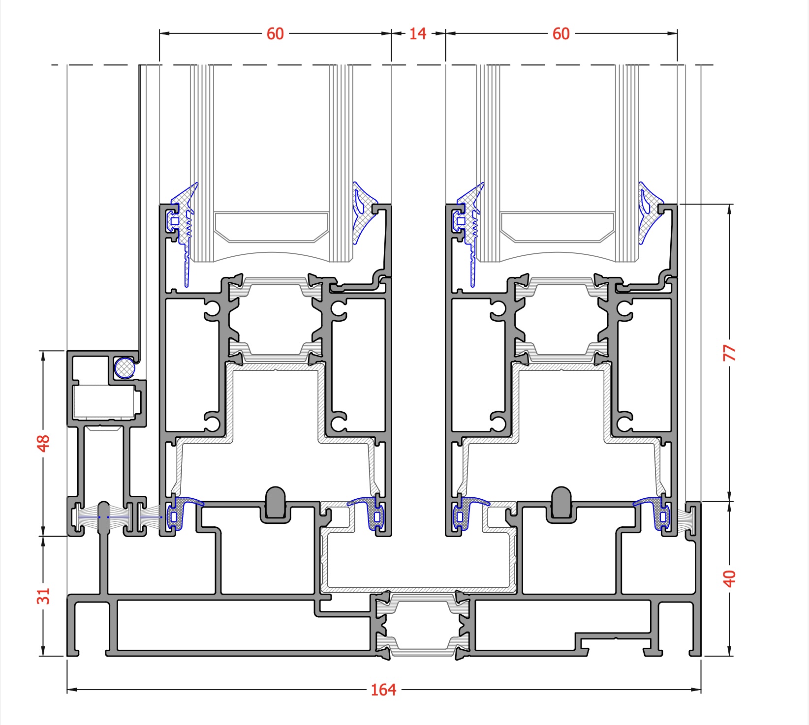 Aluminium System Design, Sliding System - Skyline Facades